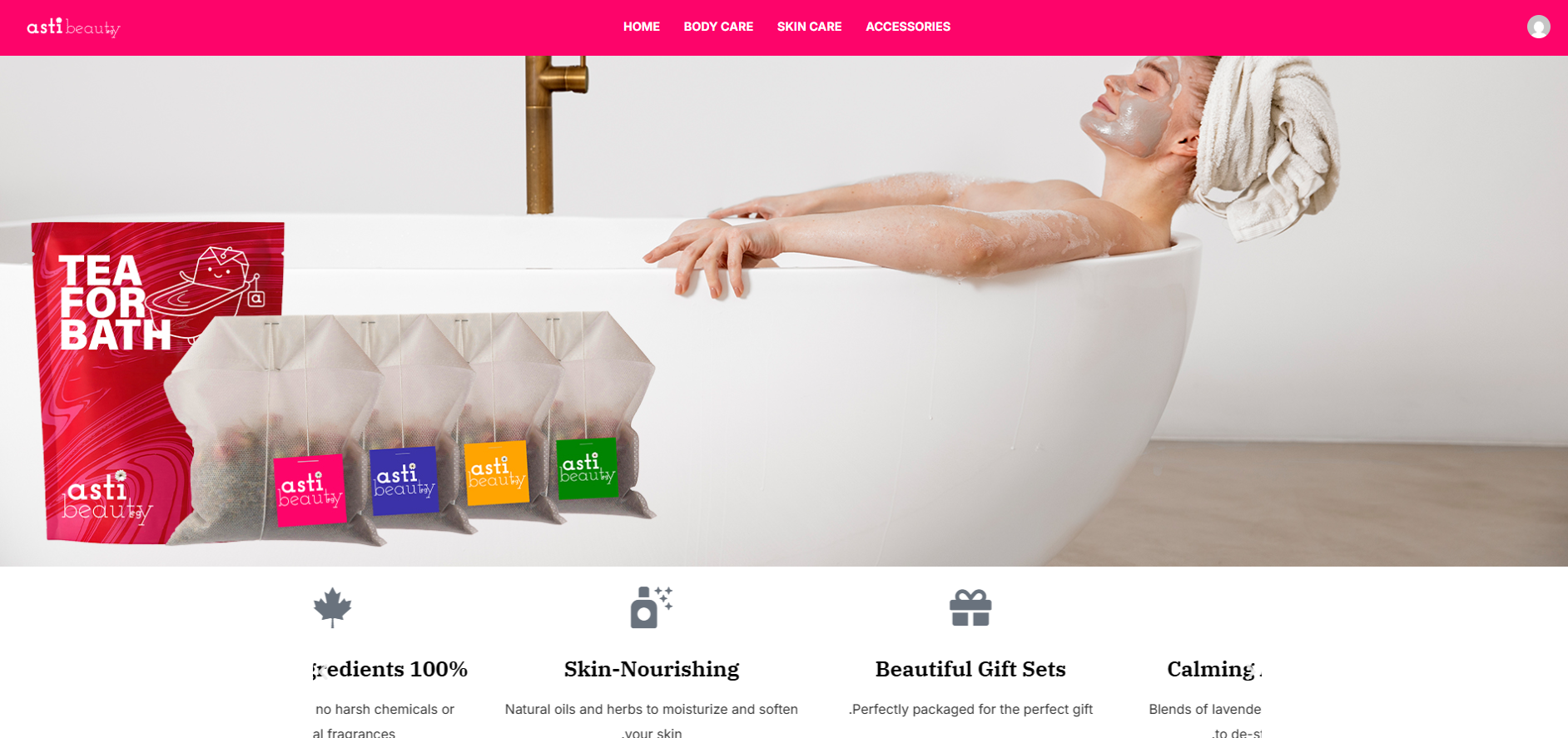 Asti B — متجر منتجات العناية الطبيعية بالجسم والبشرة